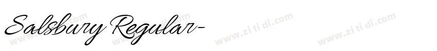 Salsbury Regular字体转换 Salsbury Regular字体转换